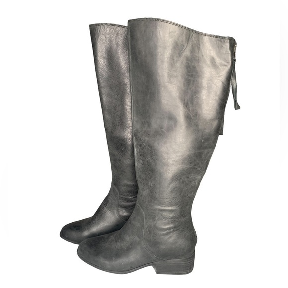 Lucky Brand Women's Lanesha Equestrian Boot Black Size 6.5 - Picture 5 of 9